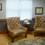Chairs in waiting area of {PRACTICE_NAME}